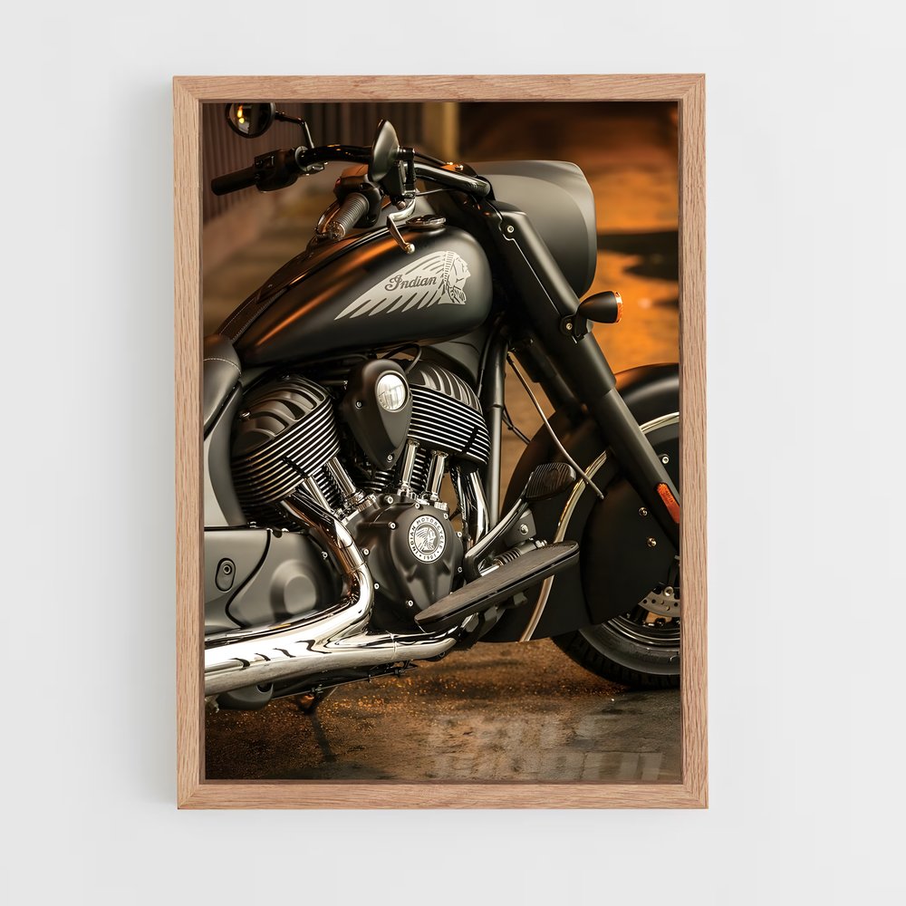 Poster Cheval Noir – affiche Indian Motorcycle (vue 4)